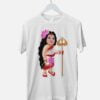 little durga maa printed t-shirt white