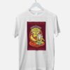 durga ganesh tshirt white