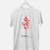 durga ma asche bengali printed t-shirt white