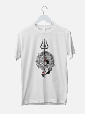 durga thakur printed t-shirt white