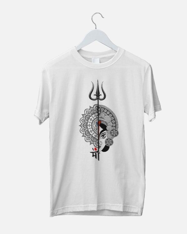 durga thakur printed t-shirt white